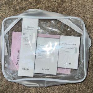 COSRX Skincare Serum Set in Clear Pouch